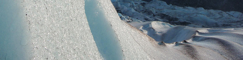 Kayaking up to the face of the Mendenhall Glacier